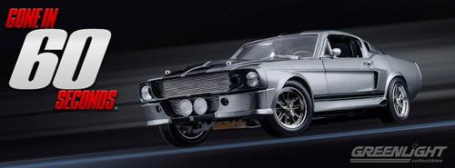 1967 Ford Mustang Eleanor Gone in 60 Seconds 1:18 Greenlight Silver
