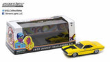 1970 Dodge Challenger R/T Scale Model 1:43 Greenlight Yellow/Black Stripes