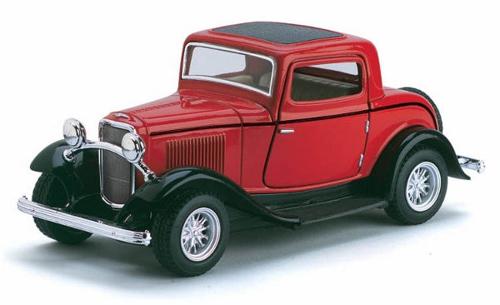 1932 Ford 3 Window Coupe Scale Model 1:34 Kintoy