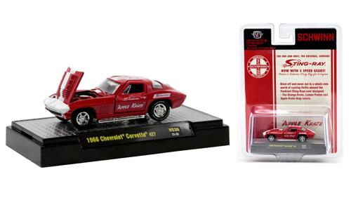 1966 Chevrolet Corvette 427 Scale Model 1:64 M2 Machines Red M2-31500-HS36
