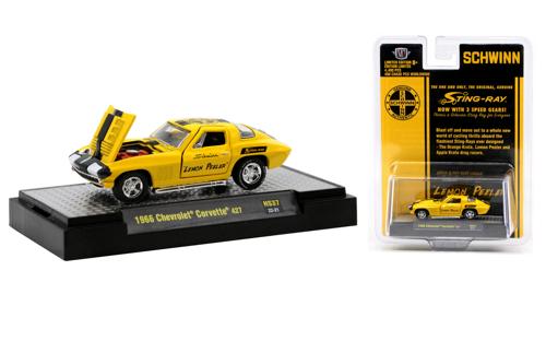 1966 Chevrolet Corvette 427 Scale Model 1:64 M2 Machines Yellow