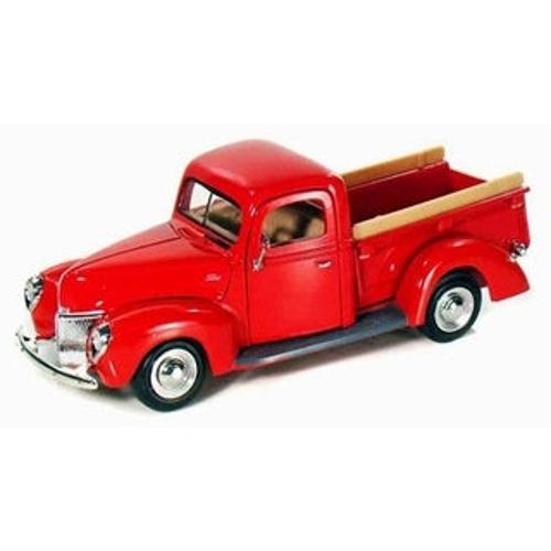 1940 Ford Pickup Scale Model 1:24 Motormax Red