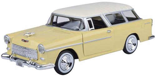 1955 Chevrolet Nomad Scale Model 1:24 Motormax Yellow
