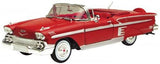1958 Chevrolet Impala Convertible Scale Model 1:24 Motormax Light Blue or Red