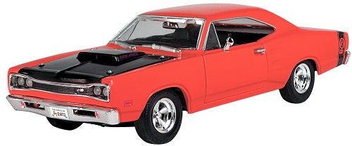 1969 Dodge Coronet Super Bee Scale Model 1:24 Motormax Red