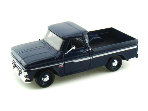 1966 Chevy C10 Fleetside Pickup Scale Model 1:24 Motormax Cashmere, or Dark Blue