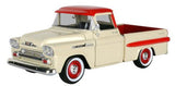 1958 Chevy Apache Fleetline Pickup Scale Model 1:24 Motormax Orange or White/Red