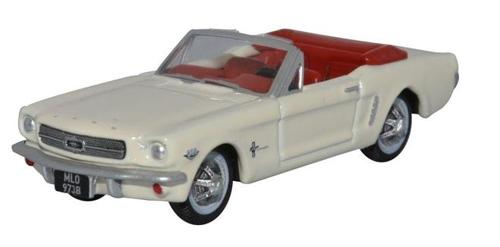 1965 Ford Mustang Convertible Scale Model 1:87 Oxford White