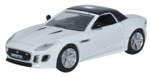 Jaguar F-Type Scale Model 1:76 Oxford Polaris White