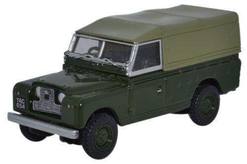 Land Rover Series II Canvas Back Scale Model 1:76 Oxford Bronze Green