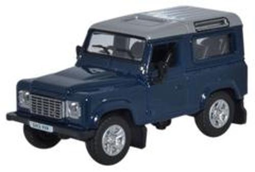 Land Rover Defender 90 Station Wagon Scale Model 1:76 Oxford Blue