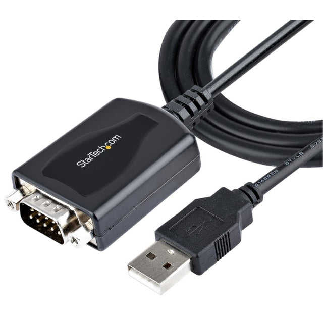 StarTech 3ft USB to Serial Cable with DB9 Male connector for seamless connectivity between legacy and modern devices.