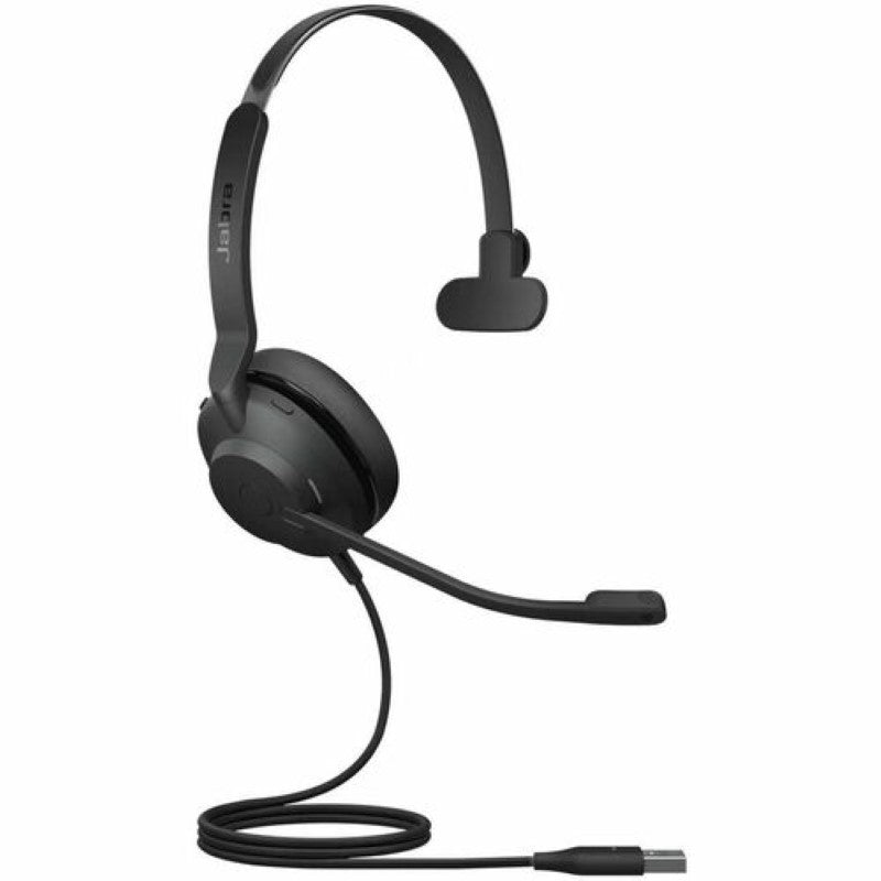 Jabra Evolve2 30 SE Mono Headset: Wired USB Type A, noise-cancelling, lightweight, ideal for calls and remote work.