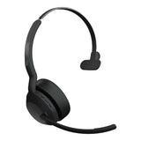 Jabra EVOLVE2 55 UC MONO headset with noise cancellation, Bluetooth, and comfortable design for hybrid work environments.