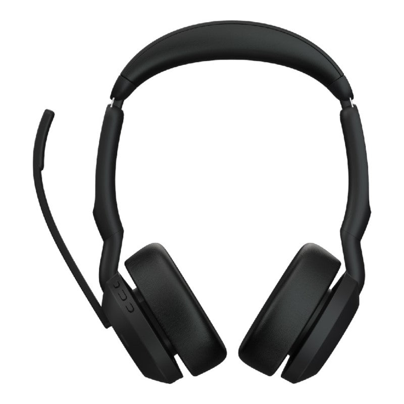 Jabra EVOLVE2 55 UC Stereo Headset: Wireless, noise-canceling, and designed for comfort in hybrid workspaces.