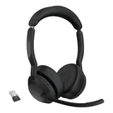 Jabra EVOLVE2 55 UC Stereo USB-A headset with noise canceling, designed for comfort and superior sound in hybrid work.