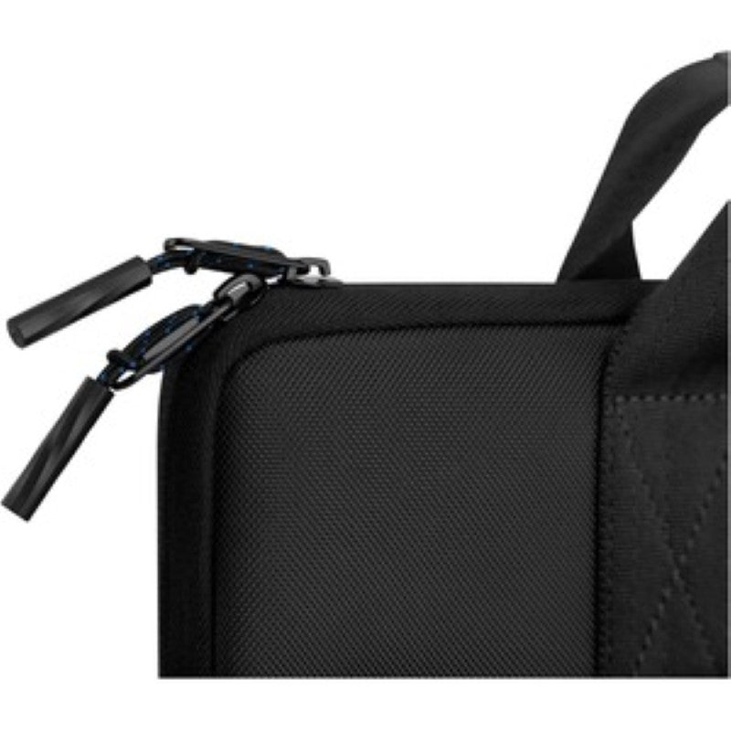 Dell EcoLoop Pro Sleeve in black, made from 100% ocean-bound plastic, offers stylish protection for 15-16 inch laptops.