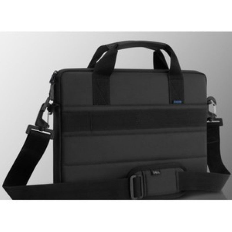 Dell EcoLoop Pro Sleeve in black, eco-friendly, fits 15-16" laptops; weather-resistant, padded handles, luggage pass-through.