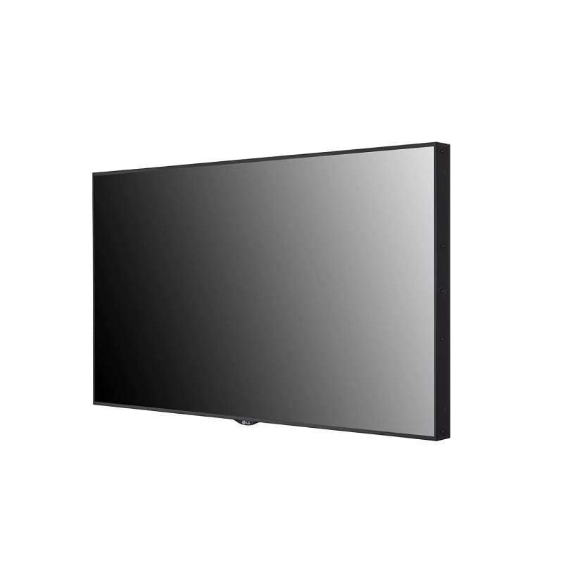 LG 55" FHD digital signage display features 4000NIT brightness for outdoor visibility, dual orientation, and webOS connectivity.