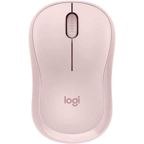 Logitech M240 Silent Bluetooth Mouse in rose, ergonomic design, 18-month battery life, silent operation, ideal for productivity.