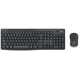 Logitech Wireless Keyboard and Mouse Combo for business, featuring ergonomic design, spill-resistant keys, and dual connectivity.