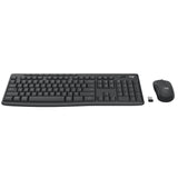 Logitech Wireless Keyboard and Mouse Combo with ergonomic design, spill-resistant features, and customizable functions.