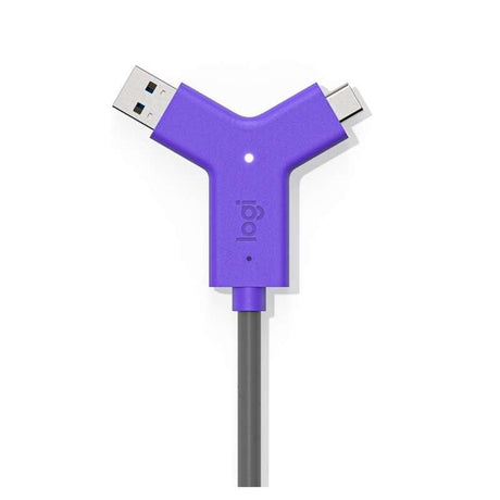 Swytch USB Data Transfer Cable by Logitech, designed for fast, reliable data transfer with plug-and-play convenience.