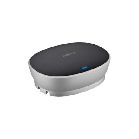 Logitech External GROUP Hub, a compact and lightweight device for seamless video conferencing and enhanced team collaboration.