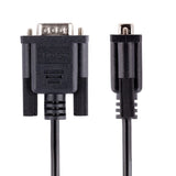 3m RS232 Serial Null Modem Cable with male to female DB9 connectors, designed for reliable data transfer and connectivity.