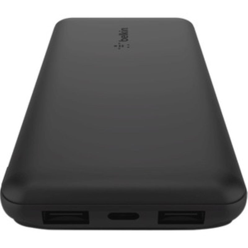 Power Bank - Belkin BoostCharge 3-PORT PB 10K + USB-A - USB-C CABLE (Black)