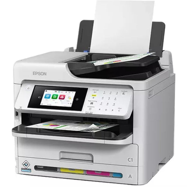 Epson WorkForce Pro WF-C5890: Compact multifunction colour printer, 34 ppm speed, duplex printing, wireless connectivity, ideal for offices.