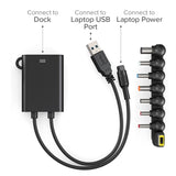 ALOGIC USB-C to USB-A & Power Splitter cable, 20 cm long, enabling seamless connectivity and power delivery for devices.