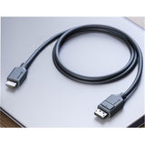 Alogic Elements 1M DisplayPort to HDMI cable, connects laptops to monitors with 1080p resolution and flexible design for easy use.