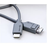 Alogic Elements 1M DisplayPort to HDMI cable, connecting laptops to monitors with 1080p resolution and high-speed transfer.