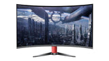 Konka Curved 32" QHD monitor with 2560x1440 resolution, 144Hz refresh rate, and Low Blue Light technology for immersive gaming.