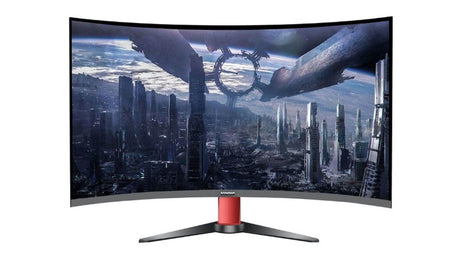 Konka Curved 32" QHD monitor with 2560x1440 resolution, 144Hz refresh rate, and Low Blue Light technology for immersive gaming.