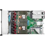 HPE ProLiant DL360 G10 Rack Server with Intel Xeon processor, 32 GB RAM, 8 hot-swappable SFF bays, and 10 GbE connectivity.