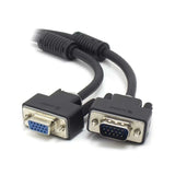 Shielded Monitor Extension Cable With Filter - Alogic VGA/SVGA Male/Female (2m)
