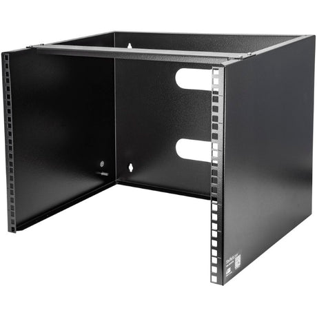 StarTech 8U Wall Mount Bracket for 12-inch equipment, solid steel construction, 14-inch depth, 36.38 kg capacity.