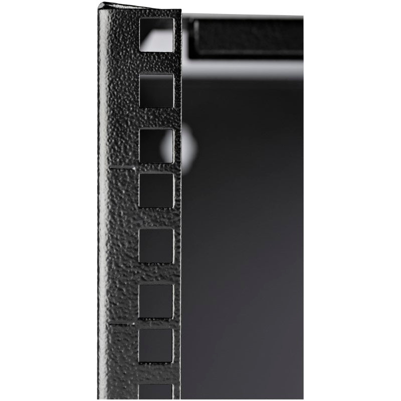 8U wall mount bracket for 12-inch equipment, crafted from solid steel for secure installation and optimized space management.