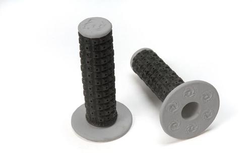 TORC1 RACING HANDLEBAR GRIPS ENDURO DUAL COMPOUND MX BLACK GRAY INCLUDES GRIP GL