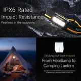 NITECORE 800 LUMEN USB RECHARGEABLE LED HEADLAMP GREEN