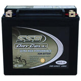 MOTORCYCLE AND POWERSPORTS BATTERY AGM 12V 18AH 450CCA BY SSB ULTRA HIGH PERFORM