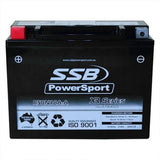 MOTORCYCLE AND POWERSPORTS BATTERY (Y50N18A-A) AGM 12V 21AH 450CCA SSB HIGH PERF