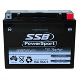 MOTORCYCLE AND POWERSPORTS BATTERY (Y50N18L-A2) AGM 12V 21AH CCA450 SSB HIGH PER