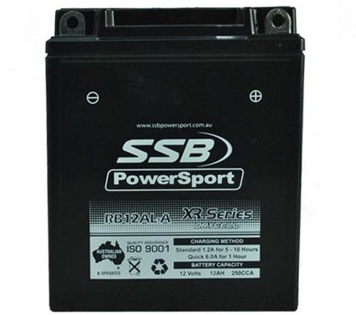 MOTORCYCLE AND POWERSPORTS BATTERY (YB12AL-A) AGM 12V 12AH 250CCA BY SSB HIGH PE