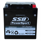 MOTORCYCLE AND POWERSPORTS BATTERY (YB30CL-B) AGM 12V 30AH 460CCA SSB HIGH PERFO