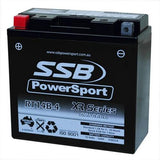 MOTORCYCLE AND POWERSPORTS BATTERY (YT14B-4) AGM 12V 1.2AH 310CCA BY SSB HIGH PE