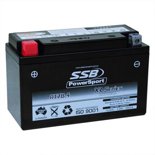 MOTORCYCLE AND POWERSPORTS BATTERY (YT7B-4) AGM 12V 6AH 150CCA BY SSB HIGH PERFO