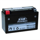 MOTORCYCLE AND POWERSPORTS BATTERY (YT7B-4) AGM 12V 6AH 150CCA BY SSB HIGH PERFO